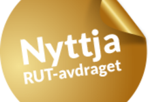 Tänk på att utnyttja RUT-avdraget! Du får upp till 50% vid flytthjälp.