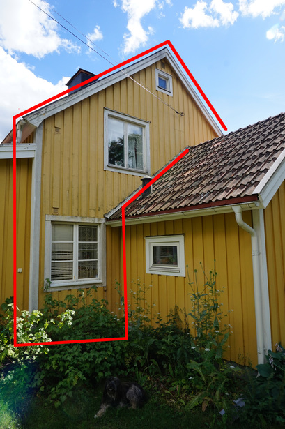 Bild för uppdrag: Tvättning, målning och renovering av träfasad i Stockholm