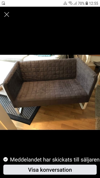Bild för uppdrag: Hämta och lämna liten soffa från Mölnlycke till Göteborg